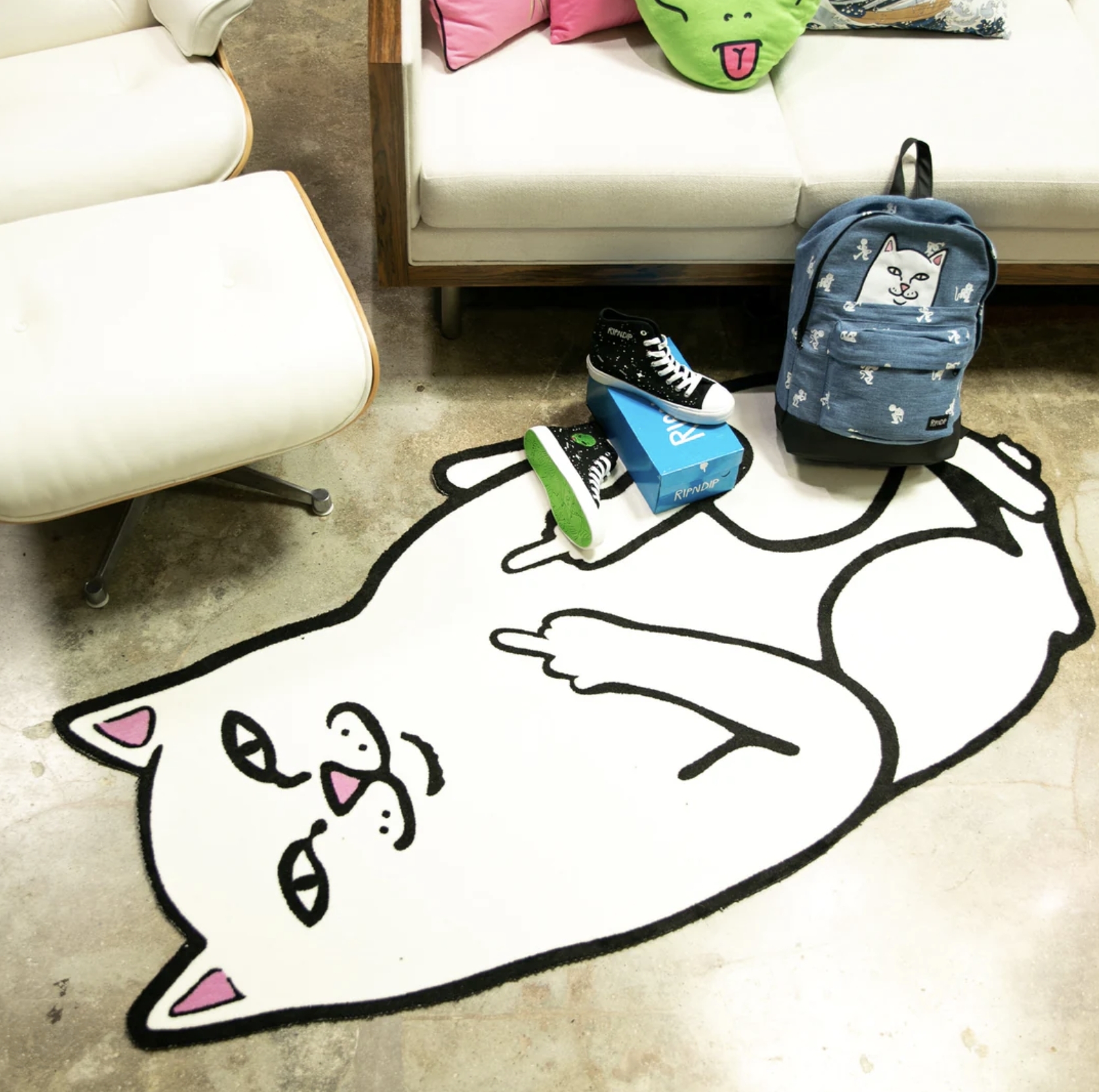 Коврик RIPNDIP Lord Nermal 6ft Rug купить в Бордшоп#1